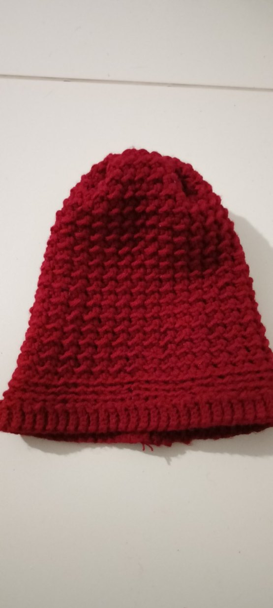 Bordo Örgü Kadın, Erkek Bere - Görsel 2