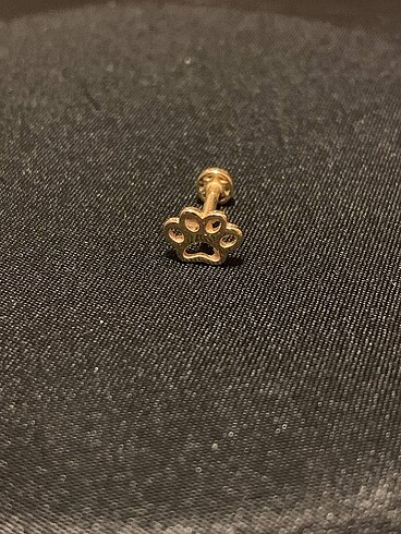 Diğer Kürel Accessories 14 Ayar Altın Tragus Piercing Pati Model