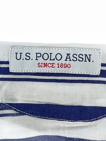 34 Beden beyaz Renk U.S Polo Assn. Gömlek %70 İndirimli.