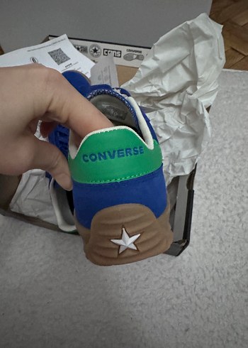 Converse Run Star Trainer Unisex Mavi Süet Sneaker - Görsel 3