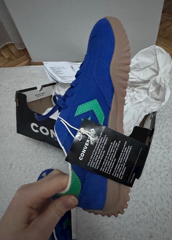 Converse Run Star Trainer Unisex Mavi Süet Sneaker - Görsel 5