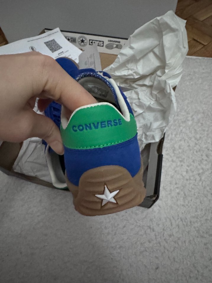 Converse Run Star Trainer Unisex Mavi Süet Sneaker - Görsel 3