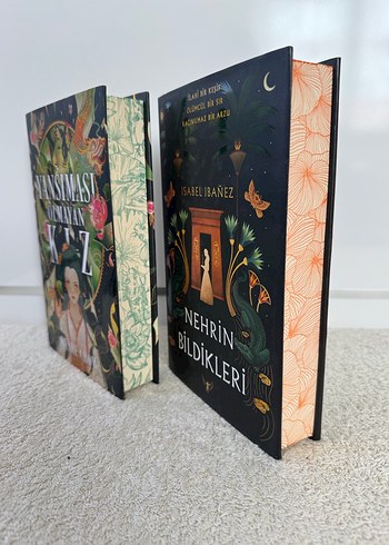 Yansıması Olmayan Kız & Nehrin Bildikleri ciltli ve yan boyamalı - Görsel 2