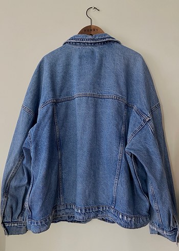 Oversize salaş kot ceket - Görsel 2