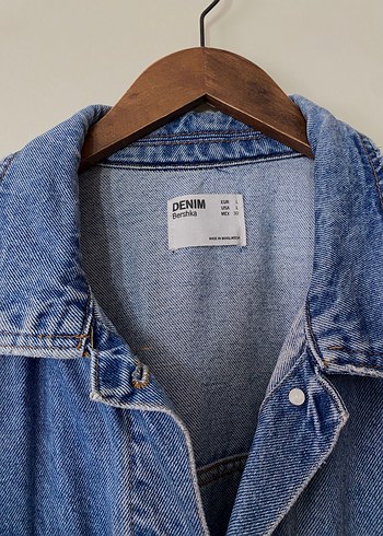 Oversize salaş kot ceket - Görsel 3