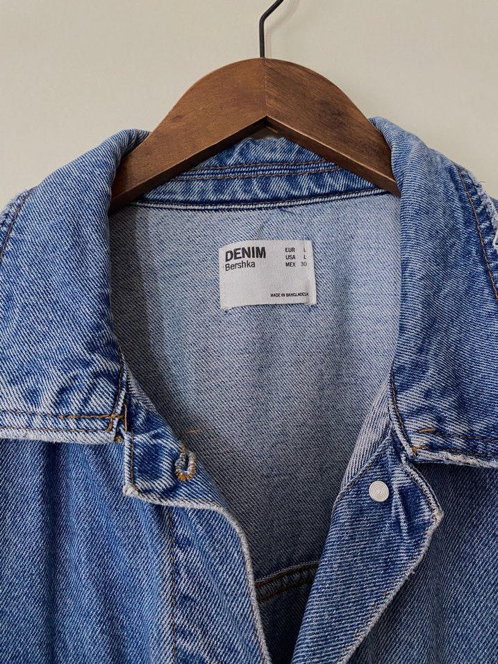 Oversize salaş kot ceket - Görsel 3