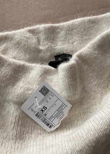 Kadın Gri Uzun Triko Keten Etek - Görsel 4