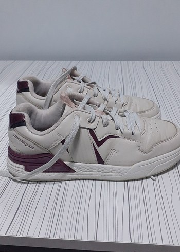 Lumberjack Sehir Stiline Uygun Krem Bordo Sneaker