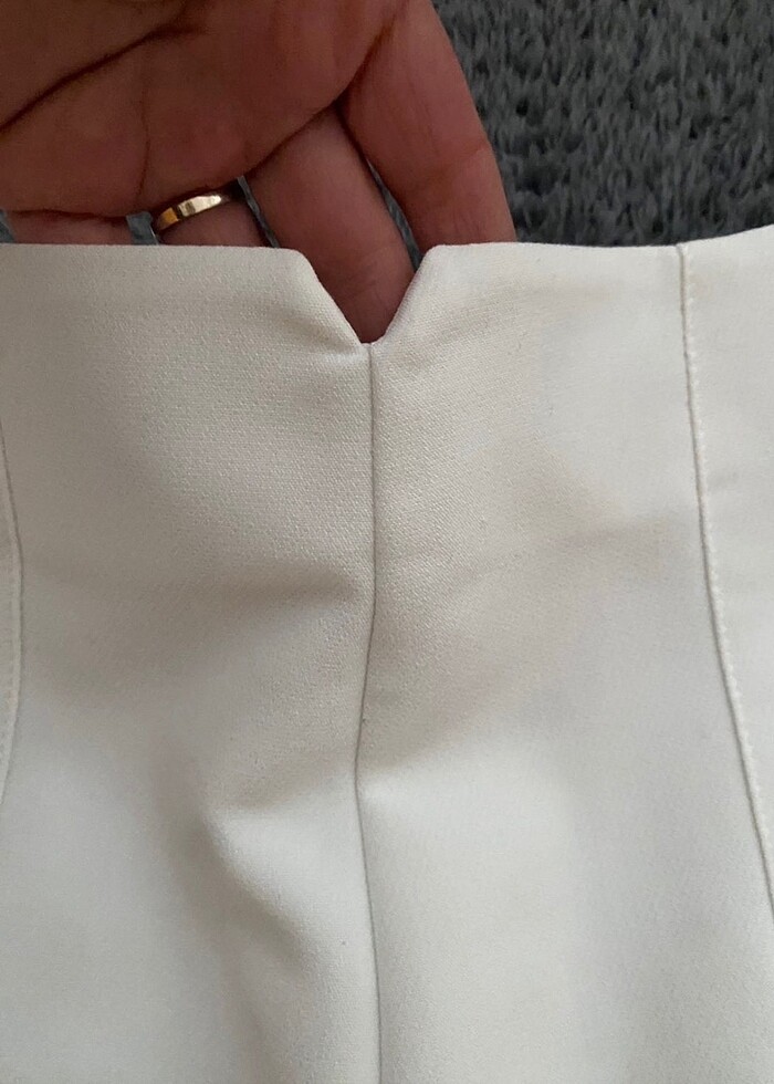 Zara xs beyaz pantolon - Görsel 3