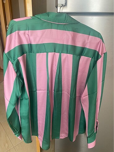 Zara muadili s beden saten gömlek - Görsel 3