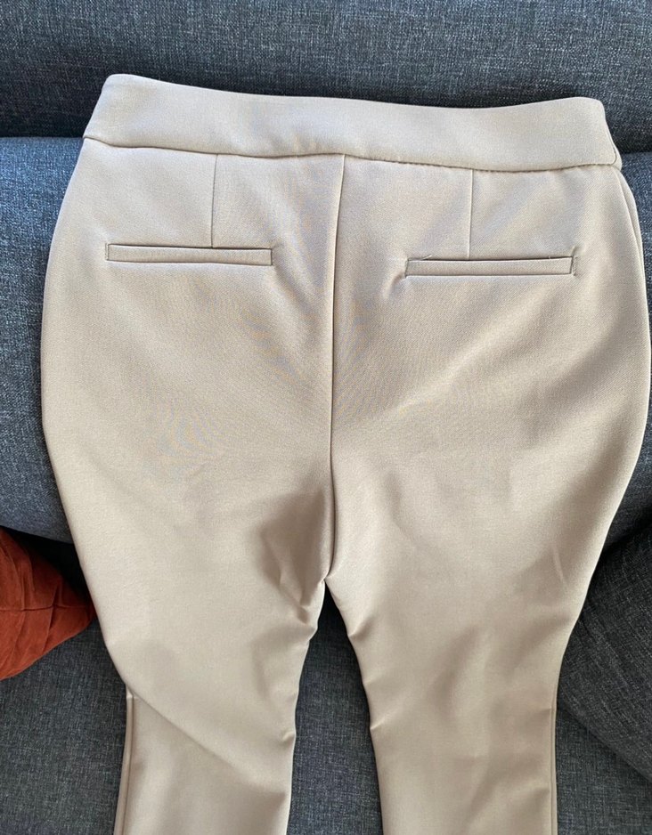 Vizon rengi Kadın Kumaş Pantolon - Görsel 4