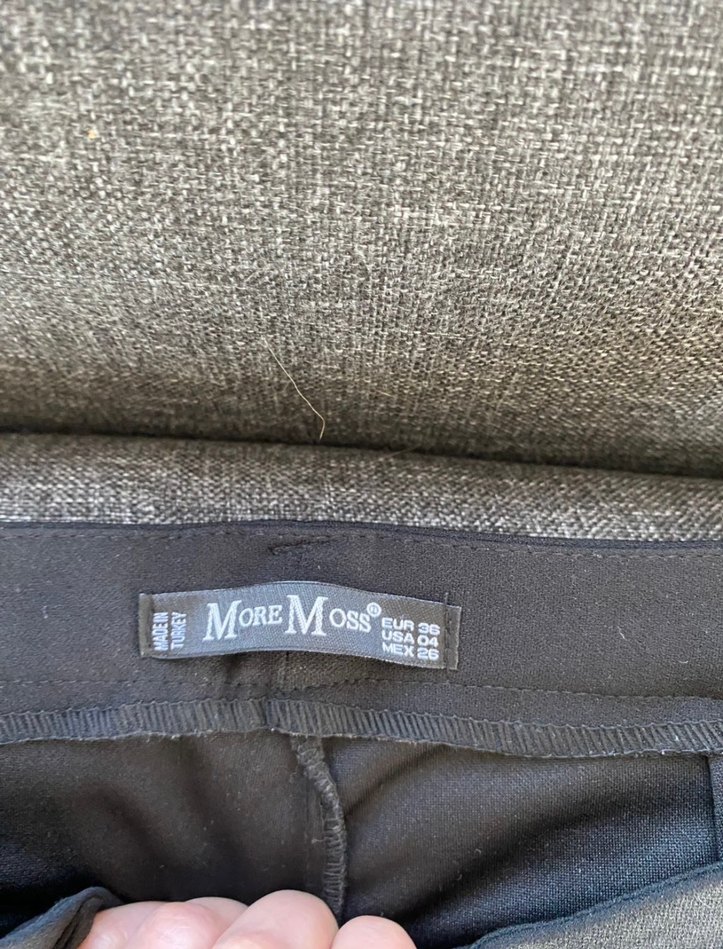 Gri Kadın Kumaş Pantolon Normal Boy - Görsel 4