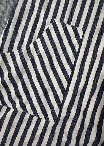 Çizgili Askılı Midi Tulum - Görsel 3