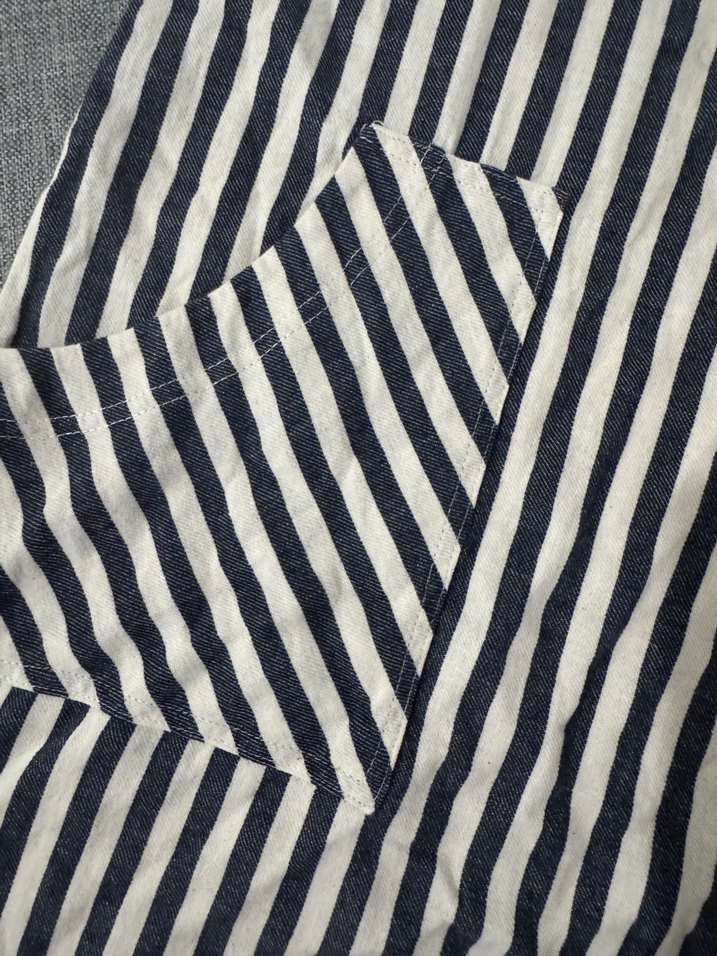 Çizgili Askılı Midi Tulum - Görsel 3