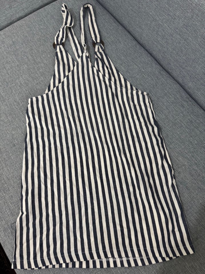 Çizgili Askılı Midi Tulum - Görsel 5