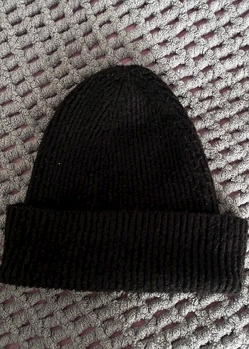 Haki ve siyah Örgü Kadın Bere - Görsel 4