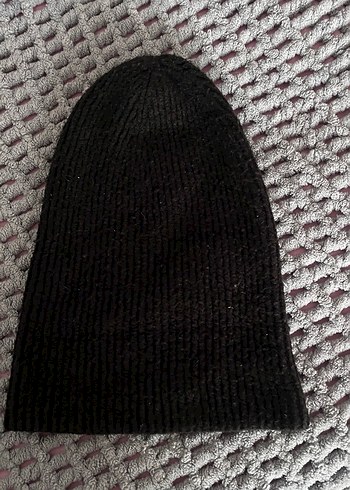 Haki ve siyah Örgü Kadın Bere - Görsel 2