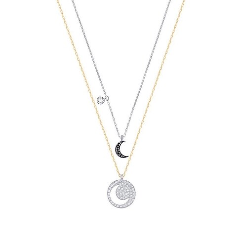 swarovski crystal wishes ay kolye seti