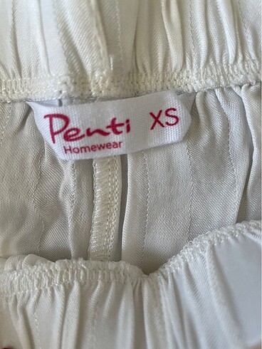 xs Beden Penti çeyizlik pijama takımı beyaz