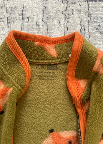 Kız Çocuk Renkli Baskılı Fermuarlı Ceket - Görsel 3