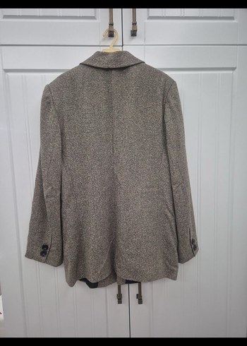 Düğmeli Bej Kadın Blazer Ceket - Görsel 2