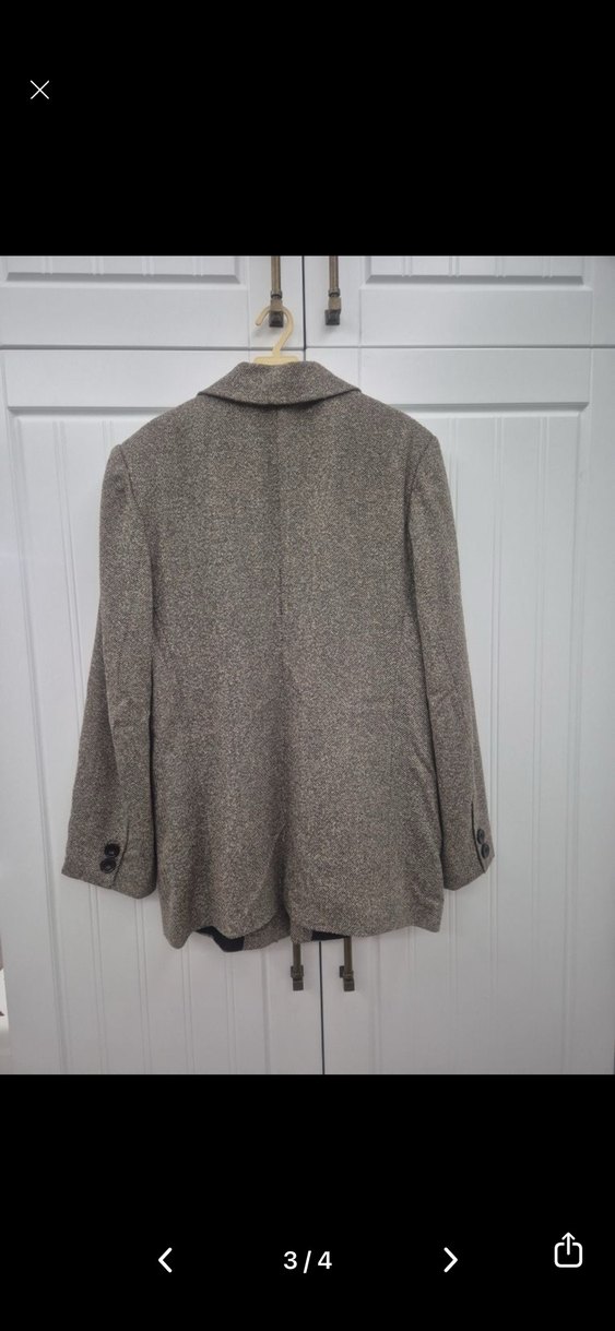 Düğmeli Bej Kadın Blazer Ceket - Görsel 2