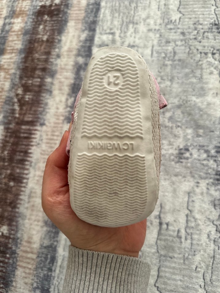 Kız Çocuk Pembe Unicorn Baskılı Cırt Cırtlı Sandalet - Görsel 4