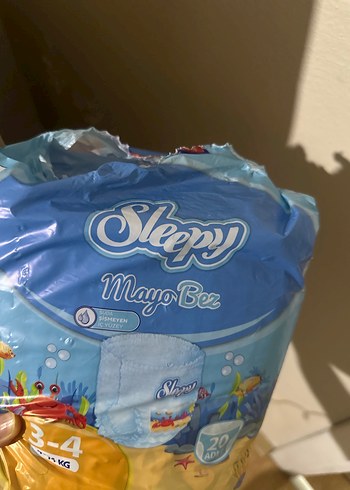 Sleepy Mayo Bez Bebek Bezi 3-4 Beden 16 Adet - Görsel 2