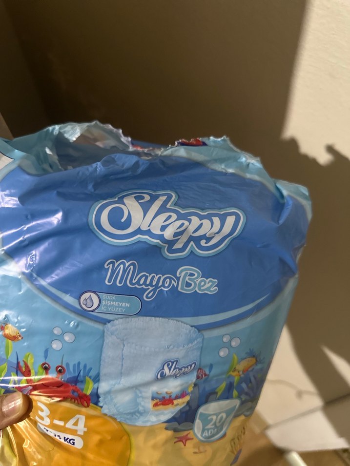 Sleepy Mayo Bez Bebek Bezi 3-4 Beden 16 Adet - Görsel 2
