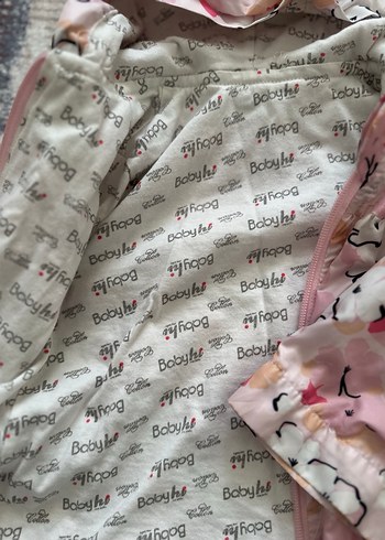 Kız Çocuk Kapüşonlu Desenli Yağmurluk - Görsel 4