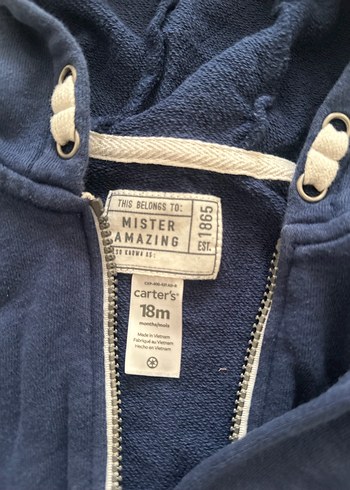 Erkek Çocuk Kapüşonlu Fermuarlı Sweatshirt - Görsel 4