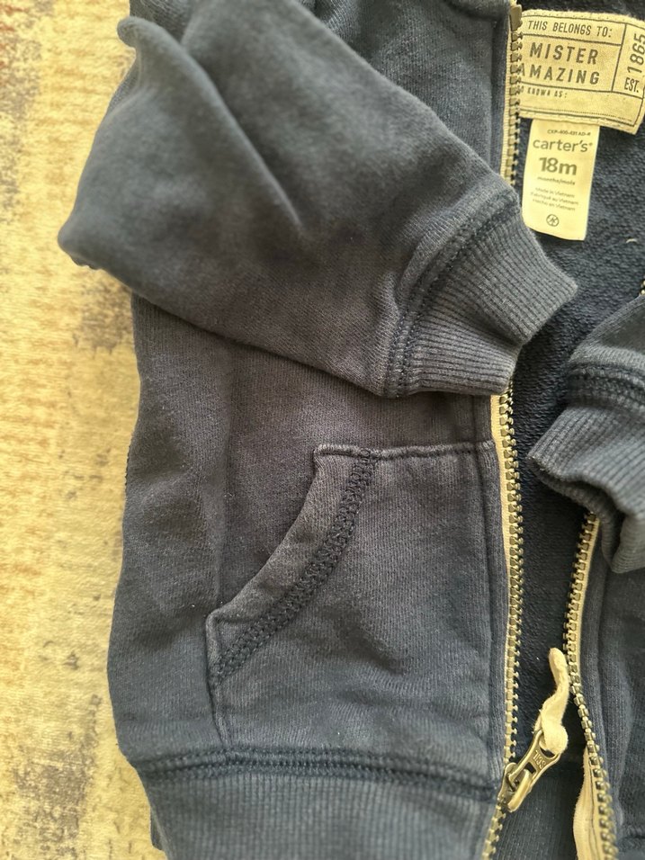 Erkek Çocuk Kapüşonlu Fermuarlı Sweatshirt - Görsel 2