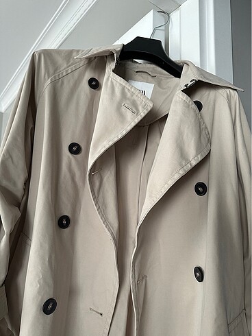 s Beden camel Renk Zara Trenchcoat