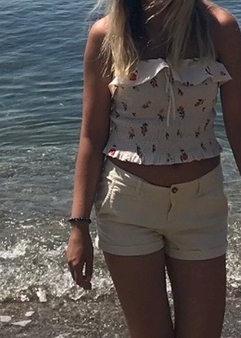 Zara Desenli, Fırfırlı, Askılı Kadın Büstiyer - Görsel 4