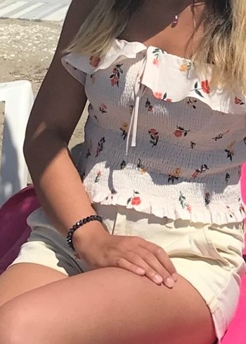 Zara Desenli, Fırfırlı, Askılı Kadın Büstiyer - Görsel 5