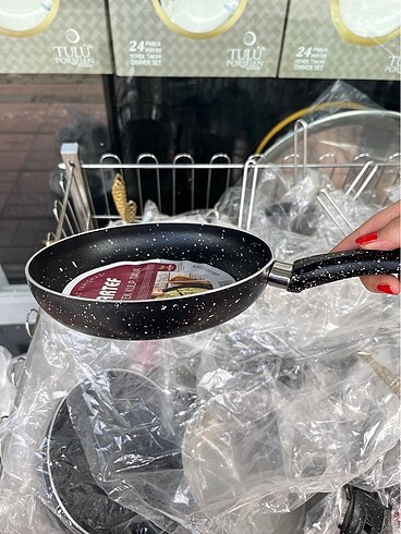 Diğer 18 cm granit tek kulp tava
