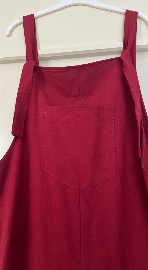 Bordo Saten Salaş Tulum - Görsel 2