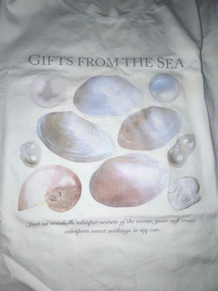 Beyaz Baskılı Pamuklu Kadın Tişört - Görsel 3