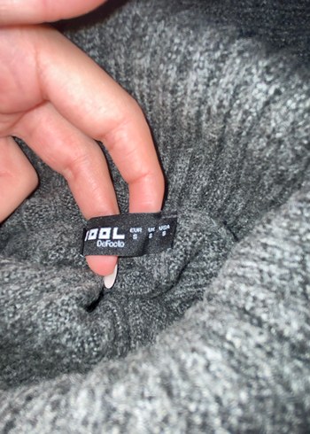 Gri Yün Balıkçı Yaka Kadın Kazak - Görsel 2