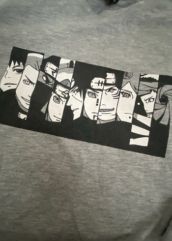 Gri Baskılı Tişört - Görsel 2