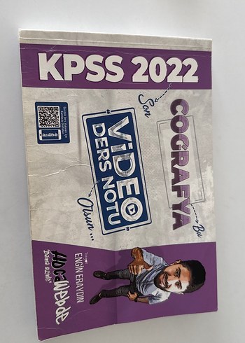 KPSS 2022 Coğrafya Video Ders Notu Kitabı