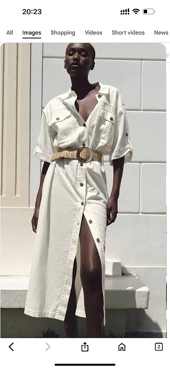 Zara keten elbise xs