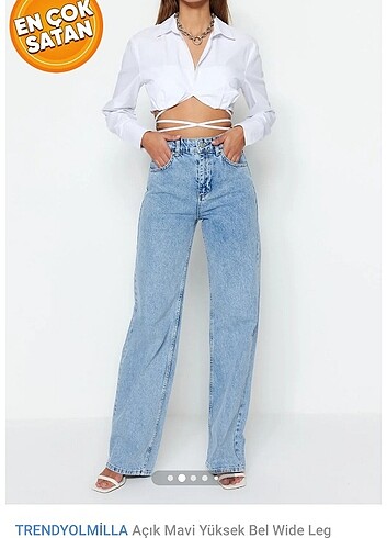 Trendyolmilla mavi jean 32