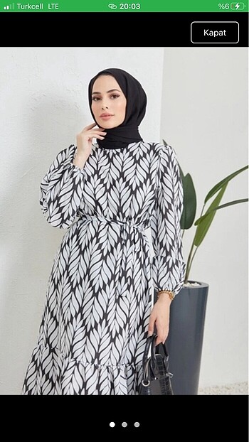 Desenli elbise