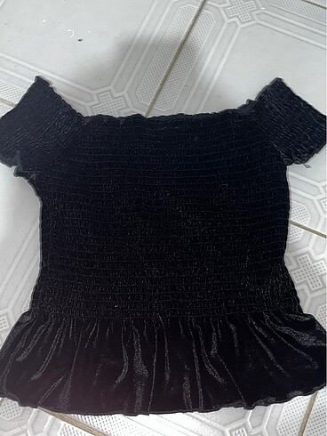 Siyah omzu düşük crop - Görsel 2