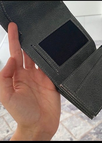 Gri Mekanizmalı Erkek Cüzdanı - Görsel 5