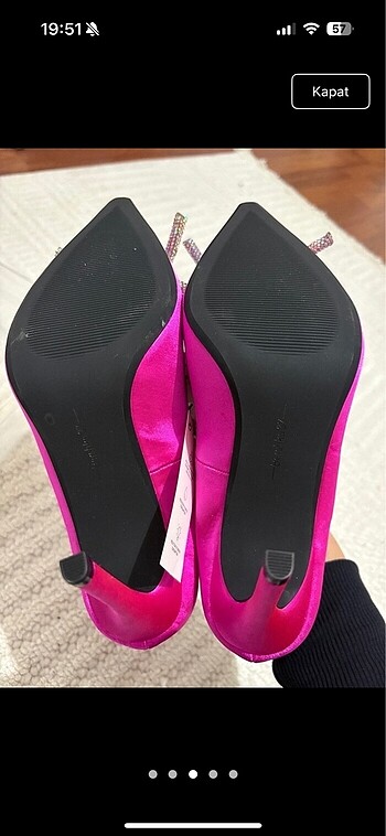 37 Beden Pembe bershka stiletto