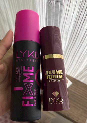 LYKD Pembe Sabitleyici Sprey Pudra ve baz - Görsel 3