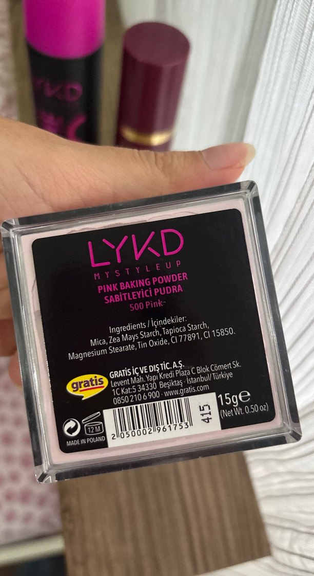 LYKD Pembe Sabitleyici Sprey Pudra ve baz - Görsel 2