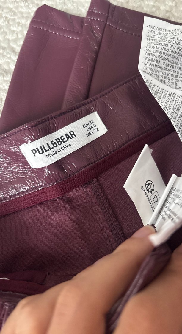pull bear parlak pantolon - Görsel 2